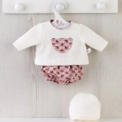Tenue pour poupée Así 36 cm - Ensemble bloomer libellule et pull beige pour poupée Koke