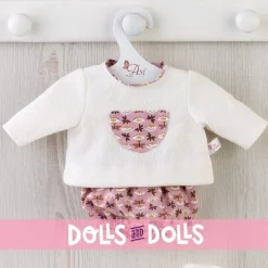 Tenue pour poupée Así 36 cm - Ensemble bloomer libellule et pull beige pour poupée Koke