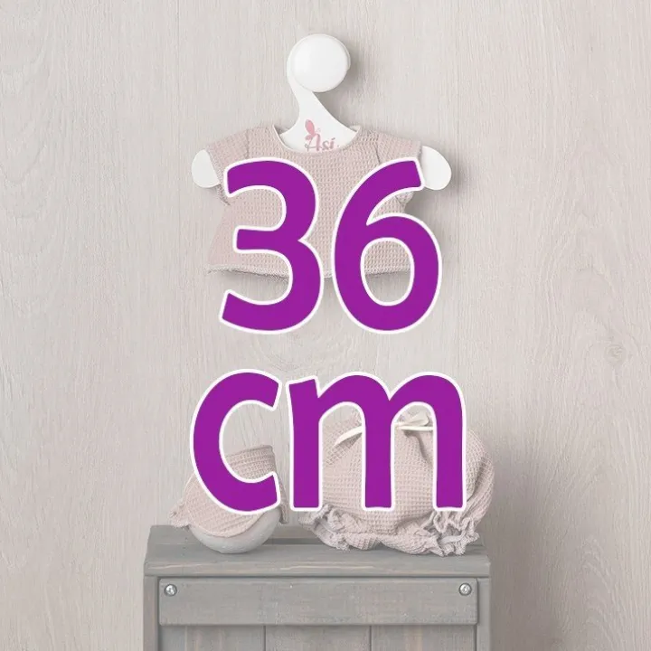 Tenue pour poupée Así 36 cm - Pyjama et masque de la collection Nude pour poupée Alex