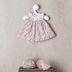 Tenue pour poupée Así 36 cm - Robe à fleurs de couleur saumon pour poupée Alex