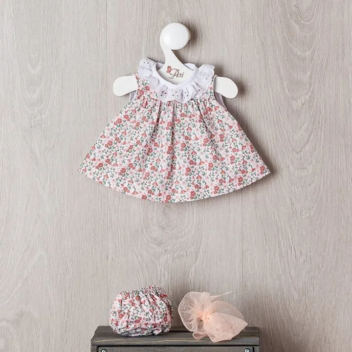 Tenue pour poupée Así 36 cm - Robe à fleurs de couleur saumon pour poupée Alex