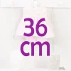Tenue pour poupée Así 36 cm - Robe rose avec capuche brodée beige pour Koke