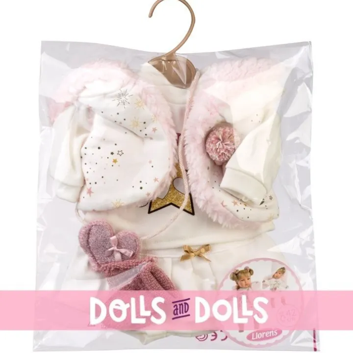 Vêtements pour poupées Llorens 42 cm - Ensemble étoiles avec gilet